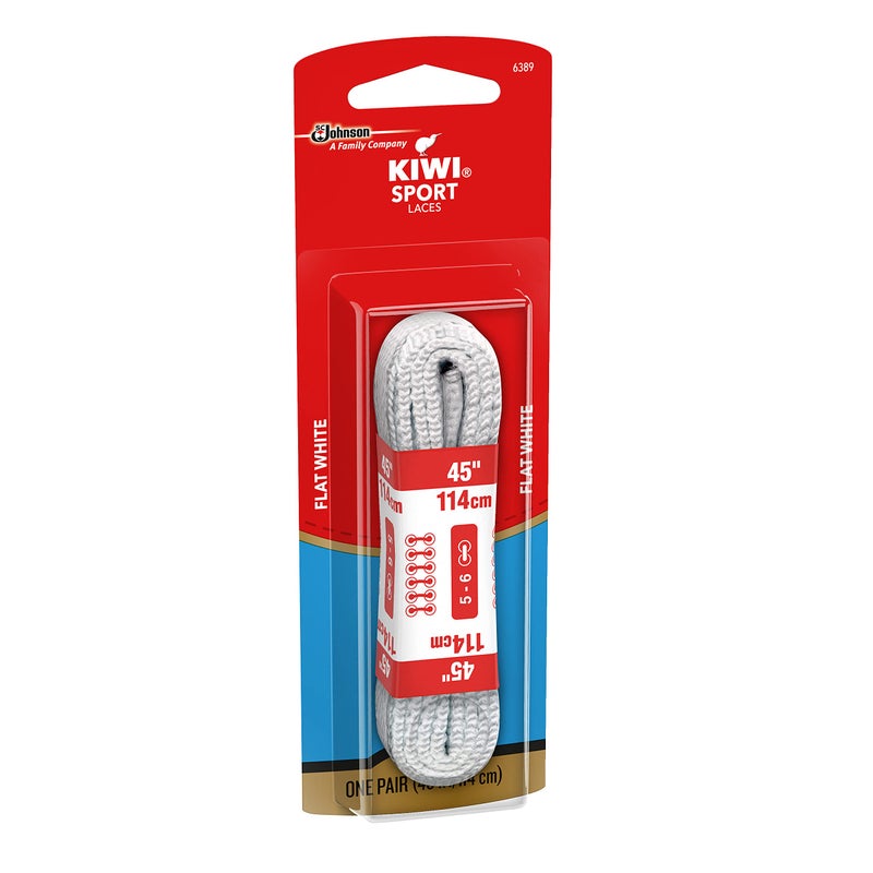 SC Johnson Kiwi Shoe laces, 45 in, athletic white, 1 ct - Image 4